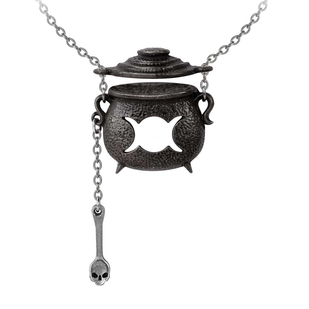 Alchemy - Witches Cauldron Halskette - Schwarz/Silberfarben